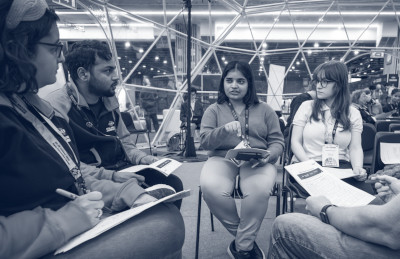 Workshop hosted at iGEM responsibility conference, courtesy of the iGEM Foundation on Flickr